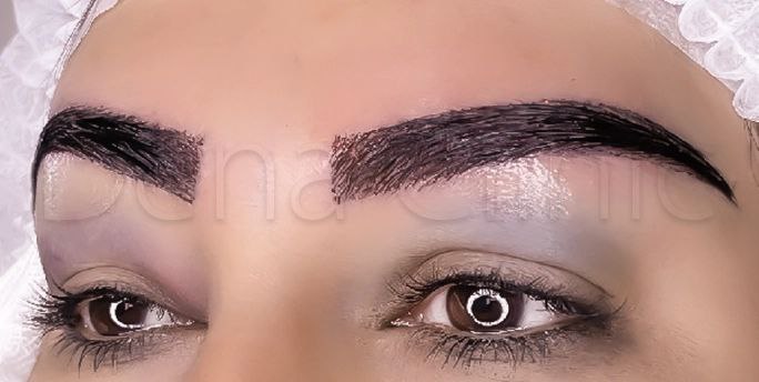 نمونه کار کاشت ابرو