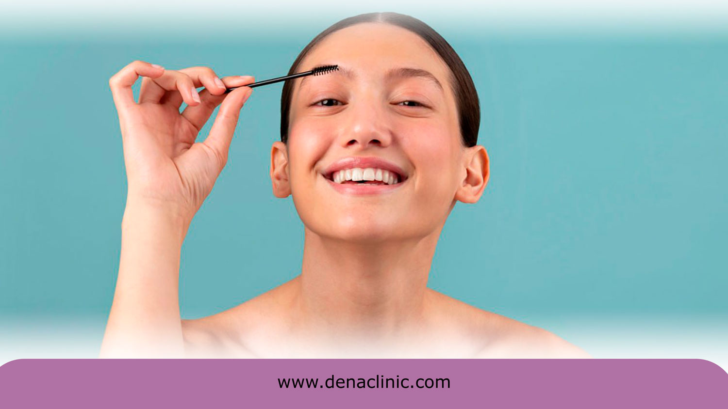 استفاده از ژل ابرو برای حالت دادن به ابروها یکی از مراقبت های بعد از کاشت ابرو