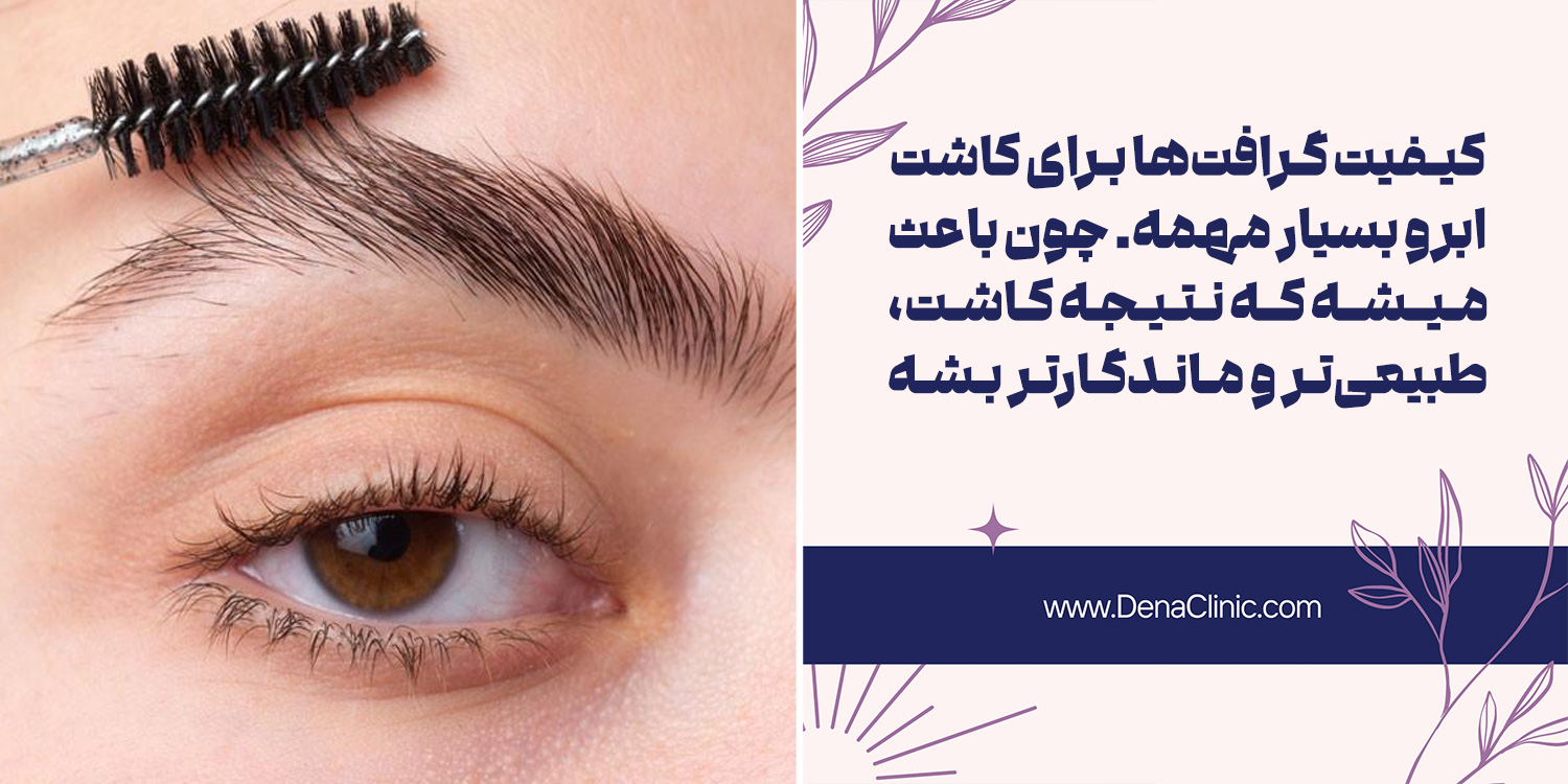 برداشت گرافتها یکی از مراحل کاشت ابرو طبیعی